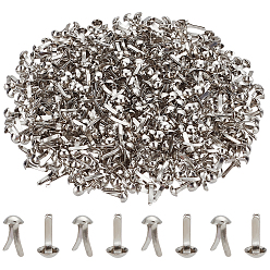 Платина 1000шт железные штифты, скрапбукинга, Фотоальбом, украшение свадебных принадлежностей, детские куклы, бумажные карточки diy, платина, 8x4.5 мм