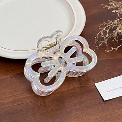 лаванда Заколки для волос в форме когтей из ацетата целлюлозы, аксессуары для волос для женщин и девочек, бантом, лаванда, 89 мм