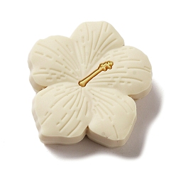 Бежевый Силиконовые фокусные бусины вишневого цвета, DIY уход за ожерельем, бежевые, 28x29x9.5 мм, отверстие : 2 мм