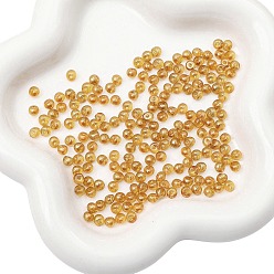 Goldenrod Transparent Acrylic Beads, Goldenrod, 5x4mm, Hole: 1.2mm, about 100pcs/Set