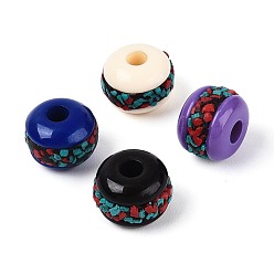 (52) Непрозрачная лаванда Ручная полимерная глиняная индонезия бисер, cmолой, рондель, разноцветные, 9~10x7 мм, отверстие : 2.5 мм