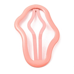 Светло-Коралловый Заколки для волос из сплава Cloud, аксессуары для волос для девочек, свет коралловый, 67.5x42x1.5 мм