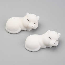 White Fox Shape Stress Toy, Funny Fidget Sensory Toy, for Stress Anxiety Relief, White, 45x21x19mm