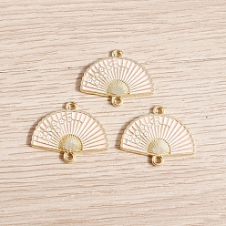 Розовый 10Шармы из эмалевого сплава шт., Ссылки на китайские цветы, туманная роза, 20x24 мм