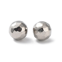 Couleur Acier Inoxydable 303 billes en acier inoxydable anti-ternissement, pas de trous / non percés, coupe de diamant, ronde, couleur inox, 5mm
