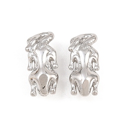 Real Platinum Plated Brass Pendants, Roast Goose Charms, Real Platinum Plated, 19x8.5x6mm, Hole: 2.5x1mm