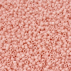 (DB1513) Matte Opaque Light Salmon MIYUKI Delica Beads, Cylinder, Japanese Seed Beads, 11/0, (DB1513) Matte Opaque Light Salmon, 1.3x1.6mm, Hole: 0.8mm, about 10000pcs/bag, 50g/bag