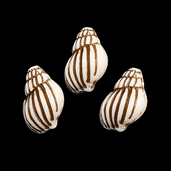 Shell Shape Бусины из непрозрачного акрила с морской тематикой, окрашенные аэрозольной краской., имитация оболочки, раковина, 20x13x11 мм, отверстие : 1.8 мм, Около 390 шт / 500 г