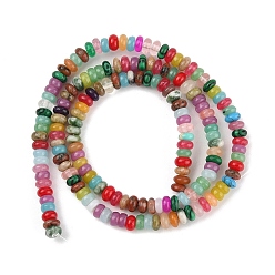 Смешанные камни 1 нити из натуральных и синтетических смешанных камней, рондель, смешанные окрашенные и неокрашенные, 4~5x2 мм, отверстие : 0.8 мм, около 150 шт / нитка, 14.96'' (38 см)