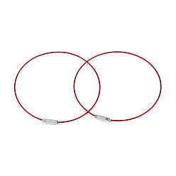 (123L) Белый крем непрозрачный блеск Стальной проволоки браслет шнура поделки изготовление ювелирных изделий, с латунной застежкой винт, огнеупорный кирпич, 225x1 мм