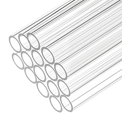 Прозрачный Акриловая круглая трубка, прозрачные, 300x8 мм, внутренний диаметр: 6.5 мм