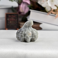 Лабрадорита Тема хэллоуина натуральный лабрадорит тыква скульптура украшения, 30~40 мм