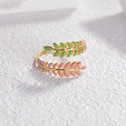 Желто-Зеленый 304 эмалированные открытые манжеты из нержавеющей стали для женщин, желто-зеленый, 6 мм, внутренний диаметр: 19 мм