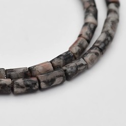 Другие Нефриты Колонка природный нефрит бисер пряди, чёрные, 4x2 мм, отверстие : 0.5 мм, около 98 шт / нитка, 15.7 дюйм