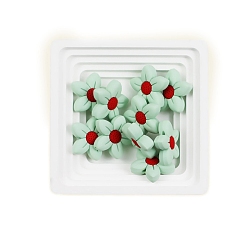 Аквамарин Цветок силиконовые бусины, изготовление ожерелий diy, аквамарин, 26x26 мм