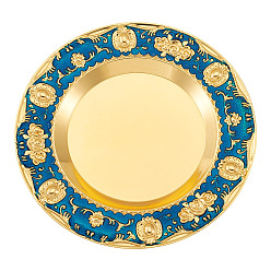 Синий 1плоская круглая панель дисплея из поликарбоната для демонстрации аромата, синие, 20x1 см, Внутренний диаметр: 11.1 cm