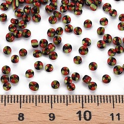 Yellow Green 8/0 Glass Seed Beads, Opaque Colours Seep, Yellow Green, 3mm, hole:1mm