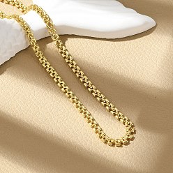 Настоящее золото 18K Ожерелья-цепочки из латуни для женщин, стойки покрытие, без кадмия и без свинца, долговечный, реальный 18 k позолоченный, 18.19 дюйм (46.2 см)