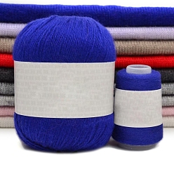 Королевский синий Кашемир ручной работы 3 делится пряжей, для одежды шарфы свитера шали шапки, королевский синий, 75г/моток