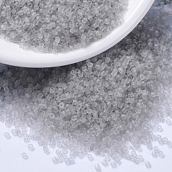 (DB1271) Matte Transparent Gray Mist MIYUKI Delica Beads, Cylinder, Japanese Seed Beads, 11/0, (DB1271) Matte Transparent Gray Mist, 1.3x1.6mm, Hole: 0.8mm, about 20000pcs/bag, 100g/bag