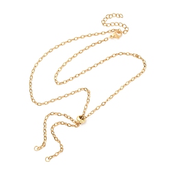 Золотой Регулируемые 304 цепочки из нержавеющей стали с текстурированными тросами, слайдер-ожерелья, с прыжковых колец, золотые, 20.47 дюйм (52 см)