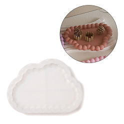 Cloud Ювелирная тарелка своими руками силиконовая форма, формы для литья смолы, для уф-смолы, изготовление изделий из эпоксидной смолы, белые, облако, 118x163x19 мм