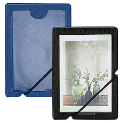 (52) Непрозрачная лаванда 2шт. 2 цветов 3 дюймовые мини-фотоальбомы с ПВХ обложкой, с внутренними карманами для простыней., прямоугольные, разноцветные, 16 мм, 105x72x24 шт / цвет