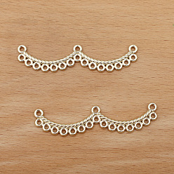 Light Gold 50ссылки на компоненты люстры из сплава шт., цветок, золотой свет, 55x12 мм