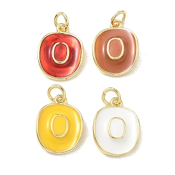 Mixed Color Brass Enamel Pendants, Cowboy Hat Charms, Rack Plating, Long-Lasting Plated, Cadmium Free & Lead Free, Real 18K Gold Plated, Mixed Color, 16.5x12.5x3.5mm, Hole: 3mm