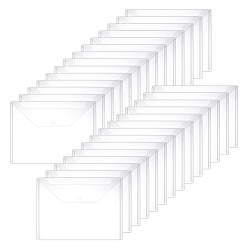 Прозрачный Карманы для файлов pp, прямоугольные, прозрачные, 235x325x1 мм