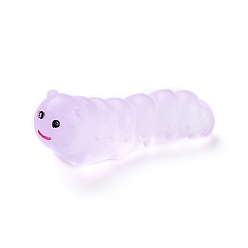 Фиолетовый Светящийся орнамент в виде червяка из смолы, светится в темноте, микроландшафтное украшение сада, фиолетовые, 8x23x7 мм