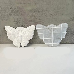 Бабочка Полутвердые силиконовые формы своими руками, формы для литья смолы, для уф-смолы, изготовление изделий из эпоксидной смолы, белые, бабочка, 155x215x22 мм