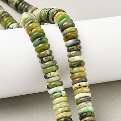 Змеевик Природные серпантину нитей бисера, диск, 10~10.5x3.5~4 мм, отверстие : 1.2 мм, около 100 шт / нитка, 14.96'' (38 см)