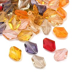 (52) Непрозрачная лаванда К 9 стекло, имитация Австрийские кристаллические шарики, класс AAA, граненые, двухконусные, разноцветные, 14x12x6 мм, отверстие : 0.9~1 мм