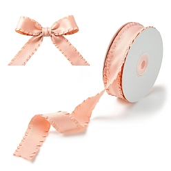 Pink 10 ярды полиэстеровых лент с рюшами, для банта, орнамент одежды, розовые, 1 дюйм (25 мм)