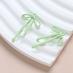 Бледно-Зеленый Подвески из сплава , бантом, бледно-зеленый, 32x20 мм