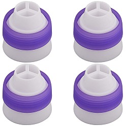 Белый Дым Конвертер насадок для кондитерского мешка с пластиковой глазурью, инструмент для украшения торта, серый, 43x44 мм, 4 шт / комплект