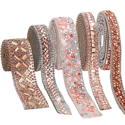 (52) Непрозрачная лаванда Стеклянные стразы с горячей фиксацией, пришить заплатки, самоклеящаяся лента для шитья со стразами, платье обувь украшения одежды, разноцветные, 7~20 мм, 1 стиль / набор