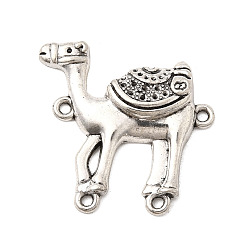 Античное Серебро Тибетский стиль компоненты сплава люстра ссылки, форма верблюда, без свинца и без кадмия, античное серебро, 26.5x27x5 мм, отверстие : 1.5 мм, Около 310 шт / 1000 г