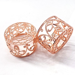 Розовое Золото Печь из сплава воска, нагреватель сургуча, для изготовления сургучной печати, колонна с полым цветком, розовое золото , 61x38 мм