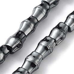 Немагнитные Гематит Синтетических немагнитных гематит бисер нитей, бамбуковую палку, 12.5x8.5 мм, отверстие : 2.7 мм, около 32 шт / нитка, 15.67 дюйм (39.8 см)