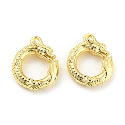 Золотой Латуни кулон, долговечный, без свинца и без кадмия, кольцо, золотые, 17x14x4.5 мм, отверстие : 1.5 мм
