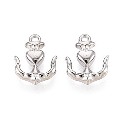 Нержавеющая Сталь Цвет 304 прелести нержавеющей стали, якорь, цвет нержавеющей стали, 13x10x3.5 мм, отверстие : 1.2 мм