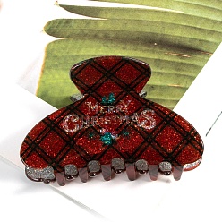 Word Christmas Theme Plastic Claw Hair Clips, Word, 86x52x43mm