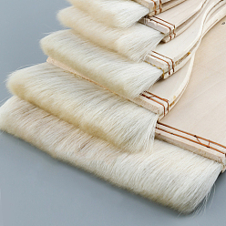 Кукурузный Шелк Кисти для рисования по дереву, с овечьей шерстью, для поделок масляной акварельной живописи, цвет колоса кукурузы, 27.5 см, волосы: 2.8x4.5мм