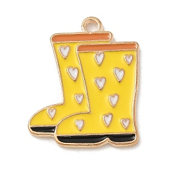 Shoes Подвески из сплава на день благодарения, с эмалью, золотые, обуви, 24x19.5x1.6 мм, отверстие : 1.8 мм