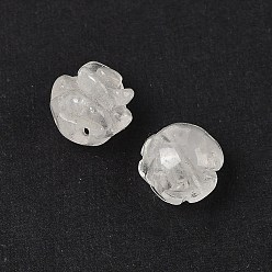 Quartz Crystal Natural Quartz Crystal Beads, Rock Crystal Rose, 7.5~8x7.5~8x7~9mm, Hole: 0.8~1mm