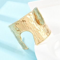 Золотой Кованые 304 браслеты-манжеты из нержавеющей стали, браслеты с вырезами и широкими полосами для женщин, золотые, внутренний диаметр: 2.44 дюйм (6.2 см)