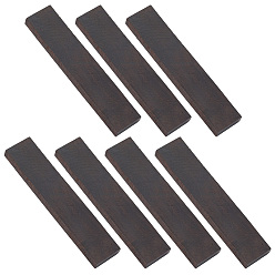 Кокосово-Коричневый 7шт. необработанные заготовки для деревянных рукояток ножей, для поделок ремесел, прямоугольные, кокосового коричневый, 150x30x10.5 мм