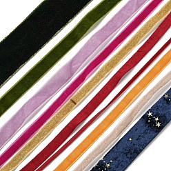 Gemischte Farbe 1 Meter Samtband, Bekleidungszubehör, Gemischte Farbe, 1/8~1-5/8 Zoll (4~40 mm)